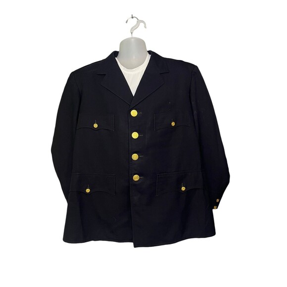 Vintage Police Class A Uniform Coat New Haven CT Copper Buttons Size 46R - Picture 1 of 5
